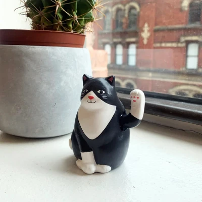 Afbeelding van Solar Cat op Zonne Energie Zwaaiende kat