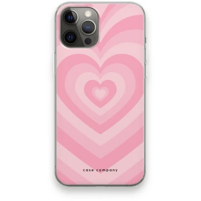 Afbeelding van Case Company® hoesje geschikt voor iPhone 12 Pro Max Hart Roos Soft Cover Telefoonhoesje Bescherming aan alle Kanten en Schermrand