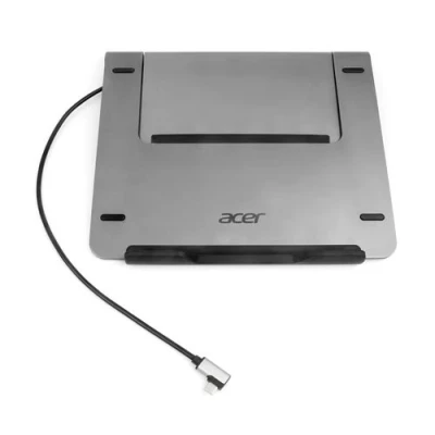 Image de Support PC Portable avec station d’accueil intégrée 5 en1 Gris