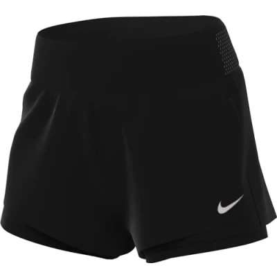 Afbeelding van Nike Performance W NK RUN DF MR 3IN 2N1 Short Korte broeken, Dames, Maat: Large, Black/reflective silver