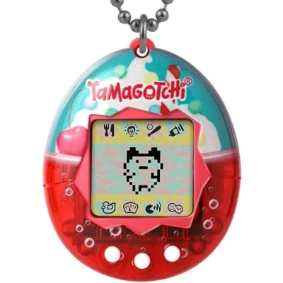 Image de Bandai Tamagotchi Original Ice Cream Float Shell Cyber Pet 90s Jouet pour adultes et enfants avec chaîne Les animaux virtuels rétro sont d&#039;excellents jouets ou cadeaux