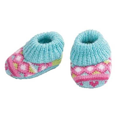Afbeelding van Heless Poppensloffen Blauw/roze 35 45 Cm