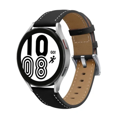 Afbeelding van Garmin Vivoactive 5 / 3 Premium Leather bandje Zwart