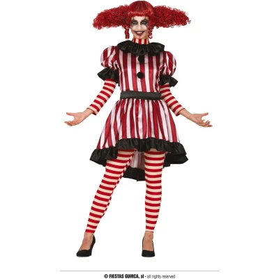 Afbeelding van Fiestas Guirca Clown carnival (maat 42 44)