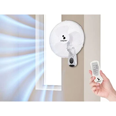 Afbeelding van Beper P206VEN600 Wandventilator met afstandsbediening en timer