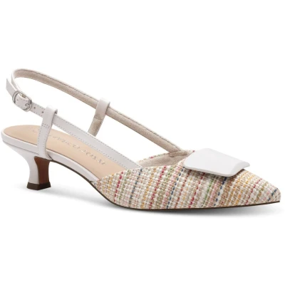 Afbeelding van Marco Tozzi Klassieke pumps, Dames, Maat: 36, White multi Textiel