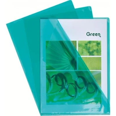 Image de Pochette Exacompta Etui de 100 pochettes à coins A4 PVC lisse Vert