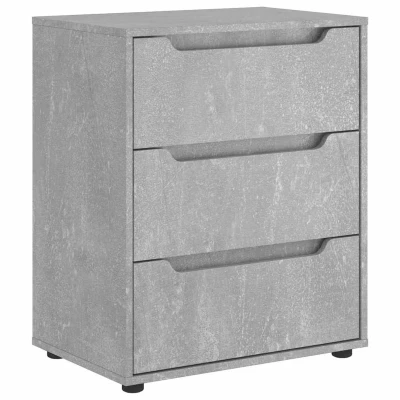 Afbeelding van vidaXL Dressoir 60x40x73 cm spaanplaat betongrijs