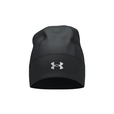 Afbeelding van Under Armour Storm Launch Beanie muts voor koud weer heren, Zwart/reflecterende streep