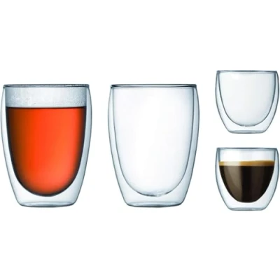 Afbeelding van Bodum K4557 10 dubbelwandige glazenset (2 stuks 0,08 liter en 2 0,35 liter)