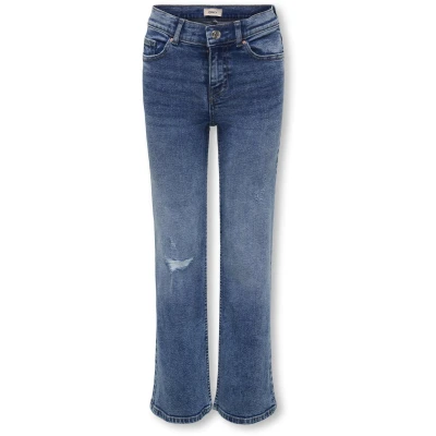 Afbeelding van Kids ONLY winter jeansbroek meisjes blauw KogJuicy wide leg fit