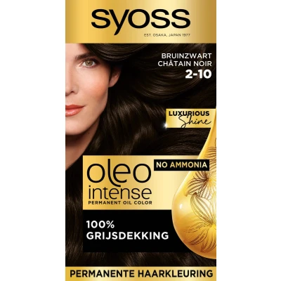 Afbeelding van 2+2 gratis: Syoss Oleo Intense Haarverf 2 10 Bruinzwart