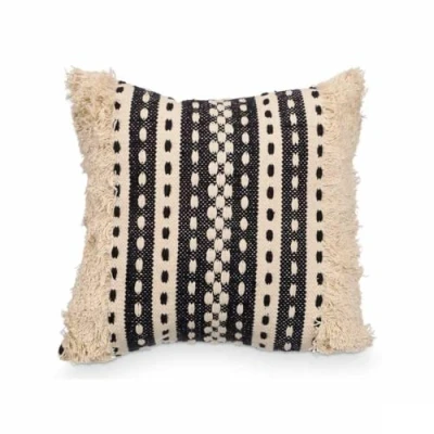 Afbeelding van Kussen GiftDecor 4737 Zwart Beige 45 x 15 cm (6 Stuks)