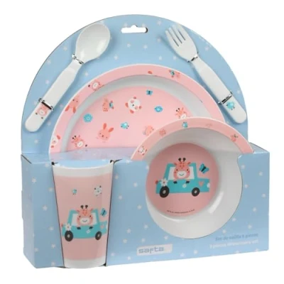 Afbeelding van Kinderen servies set Safta Jirafa Polyester 26 x 9 cm