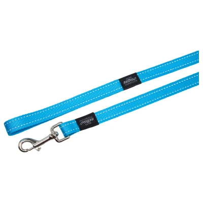 Afbeelding van Rogz For Dogs Fanbelt Long Lijn Turquoise 20 MMX1,8 MTR