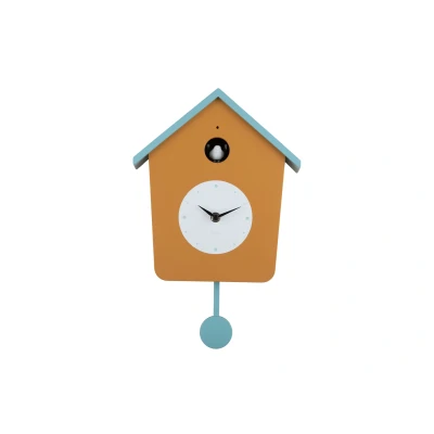 Afbeelding van Karlsson Wandklok Cuckoo Light Ochre yellow &amp; misty blue