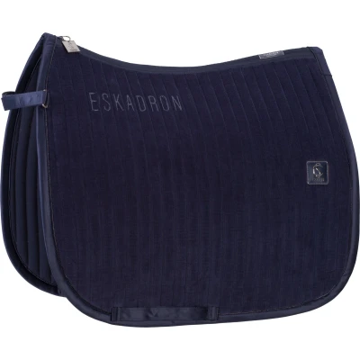 Afbeelding van Eskadron Zadeldekje Classic Sports Cord Emblem Dressuur Navy Full
