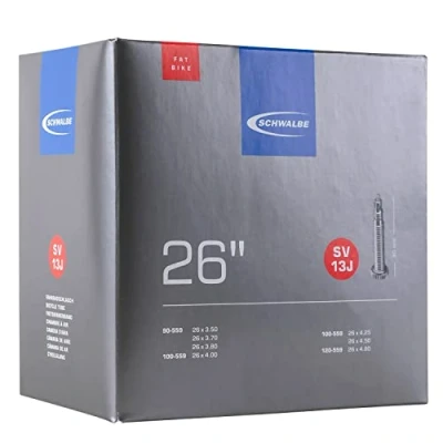 Afbeelding van Schwalbe Binnenband SV13J 26 inch 90/120 559 40 mm Frans ventiel Butyl rubber Zwart