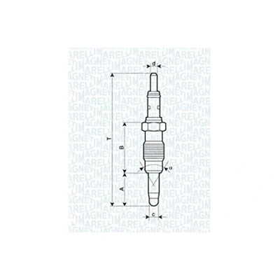 Afbeelding van MAGNETI MARELLI 062900011304 Gloeibougie 11V 10A M12X1,25 FIAT: Doblo I Cargo, Punto II Hatchback, Estate