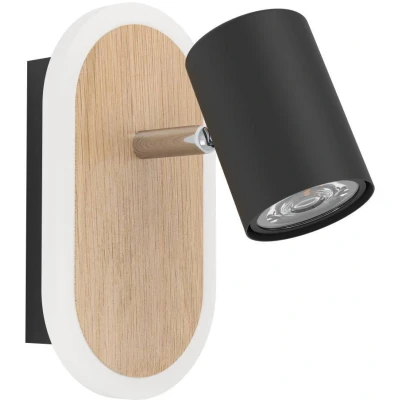 Afbeelding van EGLO Rimbocchi Spot LED 18 cm ZwartBruin Dimbaar Lichtscenario&#039;s
