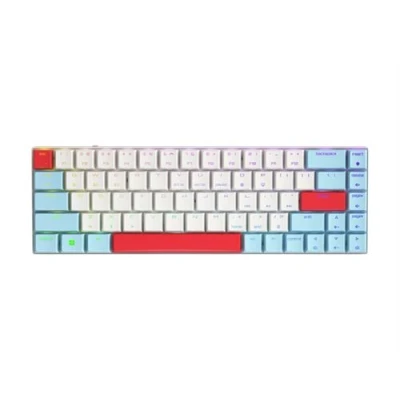Image de CHERRY MX LP 2.1 Clavier compact backlit sans fil 2.4 GHz, Bluetooth 5.2, USB QWERTY US commutateur : Low Profile RGB Speed blanc