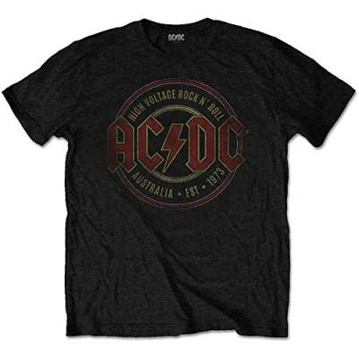 Afbeelding van AC/DC Est. 1973 Heren T shirt XL Zwart