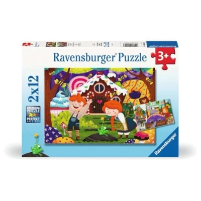 Afbeelding van Ravensburger Puzzel Sprookjes 2x12 stukjes