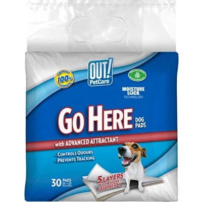 Afbeelding van OUT! Ga hierheen Absorberende pads voor huisdieren en puppy&#039;s 30