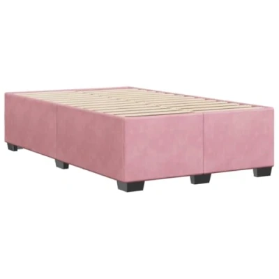 Afbeelding van vidaXL Bedframe fluweel roze 120x190 cm