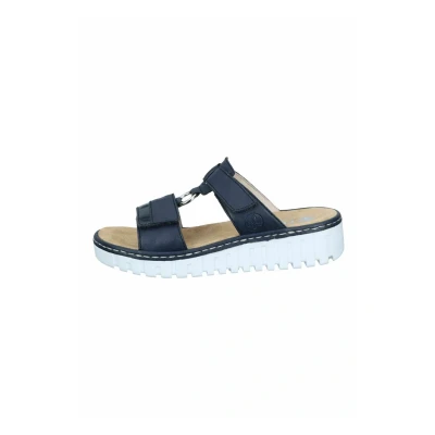 Afbeelding van Rieker Dames Slipper V1396 14 Blauw Maat 39