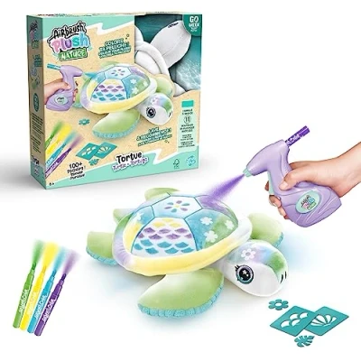 Afbeelding van Knuffel om in te kleuren Airbrush Plus Nature Canal Toys Turtle