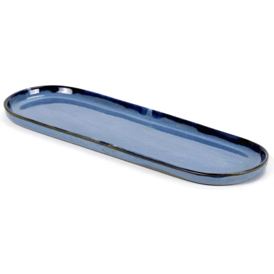 Afbeelding van Serax Terres De Rêves Serveerschaal 28 Cm Blauwgrijs