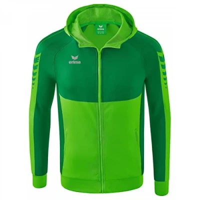 Afbeelding van ERIMA Six Wings trainingsjack met capuchon green/smaragd / XXL