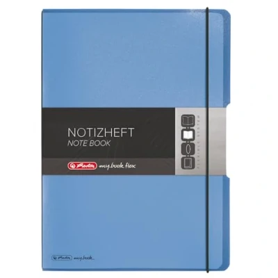 Afbeelding van Herlitz, Notitieboekje + schrijfblok, mijn.boek flex PP (A4, Rijen, Hardcover)