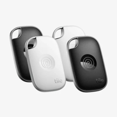 Afbeelding van Tile Pro (2024) Krachtige Bluetooth Tracker voor sleutels, tassen en meer. Compatibel met iOS Android. 4 Pack (Zwart/Wit)