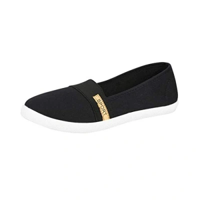 Afbeelding van Elara Chunkyrayan Sneakers voor dames, ballerina&#039;s, veters, Zwart New York