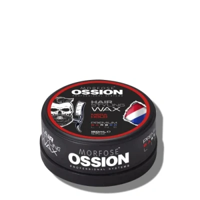 Afbeelding van Ossion Premium Barber Line Beard &amp; Hair Styling Wax Gummy Gel Spray Shaving Heren haarwax scheergel mat nat (Mega Hold)