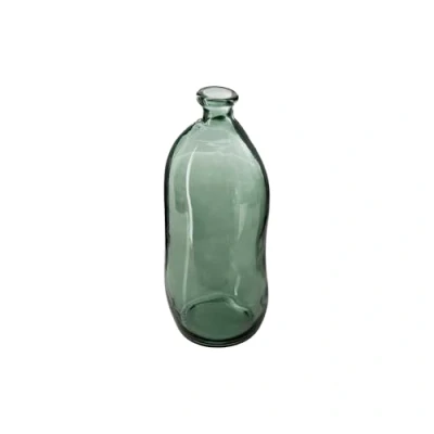 Afbeelding van Atmosphera bloemenvaas Pisa Organische fles vorm groen transparant glas H36 x D15 cm