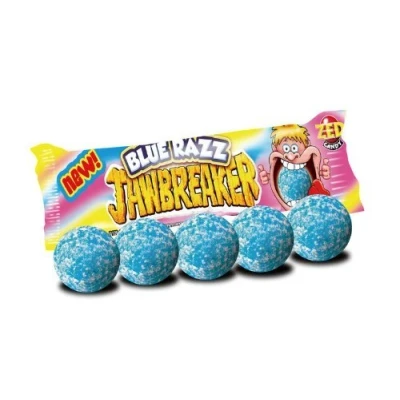 Afbeelding van Blue Razz Framboos Jawbreakers ZED Candy 5 verpakkingen van ballen per verpakking