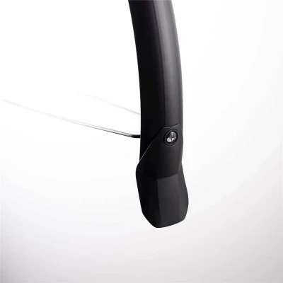 Afbeelding van Voorspatbord 28&quot; Eurofender Lampo 58 mm breed mat zwart