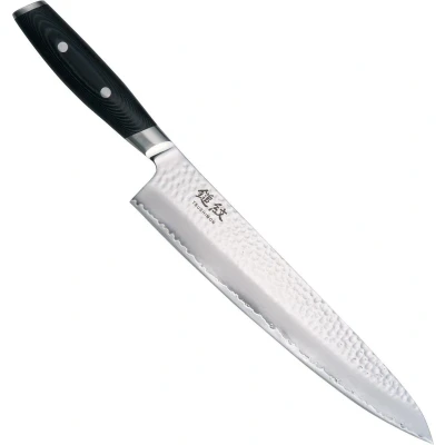 Afbeelding van Yaxell Tsuchimon Koksmes 25,5 cm VG10 Staal Gehamerd Lemmet Micarta Heft