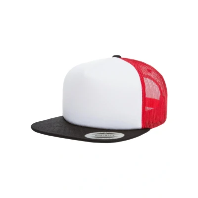 Afbeelding van Flexfit FOAM Trucker Pet, Maat: One Size, Blk/wht/red