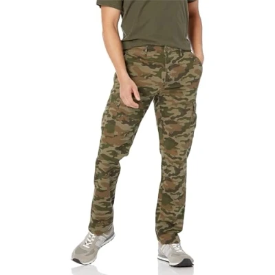 Image de Amazon Essentials Men&#039;s Slim Fit Stretch Cargo Pant (Available in Big &amp; Tall), Green Camo, 34W x 29L