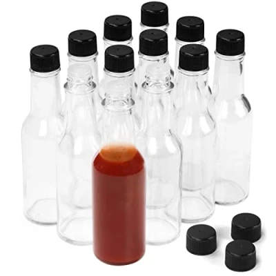 Afbeelding van Belle Vous Flessen voor Hete Saus van Helder Glas (12 Stuks) 150 ml Kruidenflessen met Druppelaars en Luchtdichte Schroefdoppen Sauzen, Olie, Sterke drank, Azijn, Saladedressings Meer