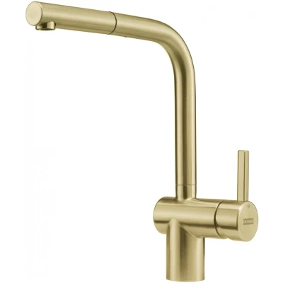 Afbeelding van Franke gouden Keukenkraan Atlas Neo met uitrekbare uitloop pvd gold 115.0681.242
