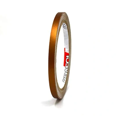 Afbeelding van Decoratieve plakstrips voor auto, motorfiets, boot, modelbouw, vele kleuren, lengte 10 m (mat koper, 3 mm)