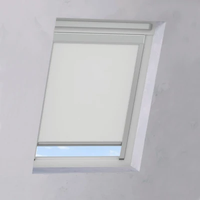 Afbeelding van Dakraam Rolgordijn Smart Wit C02 383x540cm (Wit)