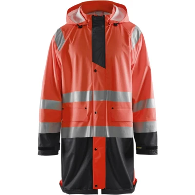 Afbeelding van Blaklader Regenjas High Vis LEVEL 1 4324 2000 Rood/Zwart 4XL
