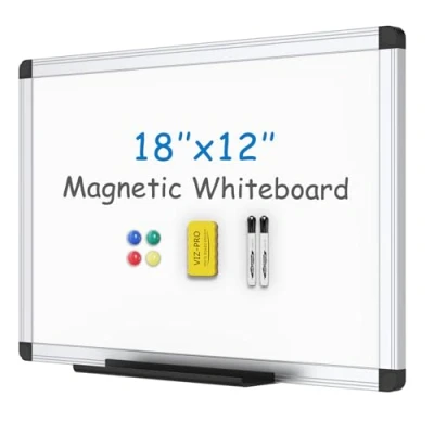 Afbeelding van VIZ PRO Magnetisch whiteboard, droog afwasbaar, 45 x 30 cm, inclusief 1 gum en 2 markers 4 magneten