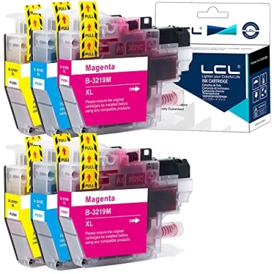Afbeelding van LCL Inktcartridge compatibel met LC3217 LC3219 LC 3219XL LC3219XL LC3219XLC LC3219XLM LC3219XLY (6 stuks 2 cyaan 2magenta geel) vervanging voor Brother MFC J5330DW J5730DW